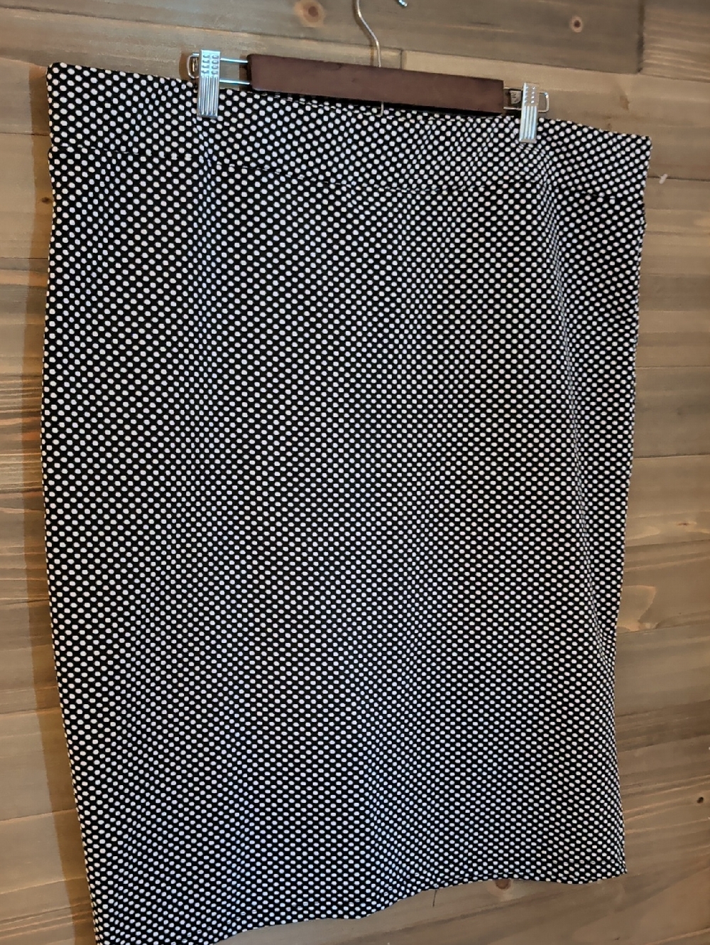Fig & Blu Black and White Polka Dot Pencil Skirt Size 3X